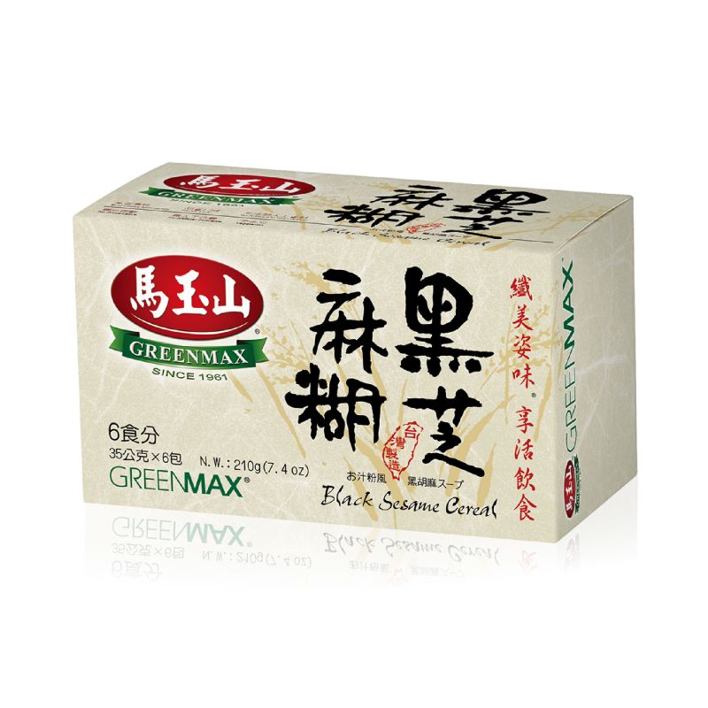 產品介紹 馬玉山食品工業股份有限公司黑芝麻糊35g 6pcs 盒