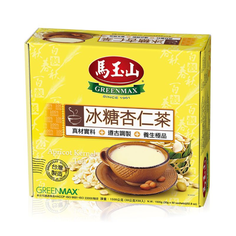 台湾 馬玉山 冰糖杏仁茶    氷砂糖入り杏仁茶（30g×20食)