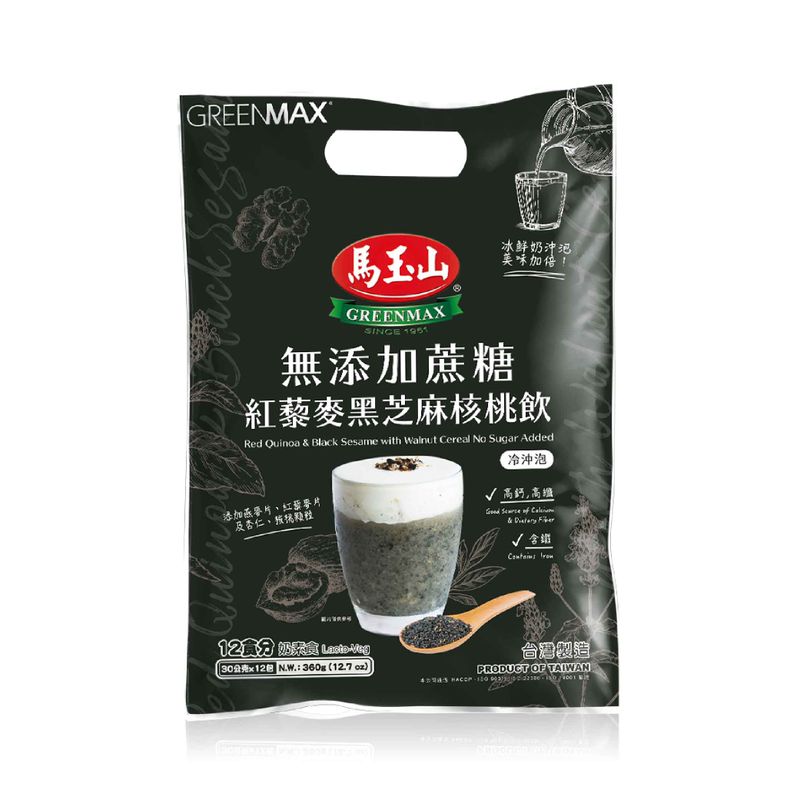 無添加蔗糖紅藜麥黑芝麻核桃飲30g×12pcs(袋)